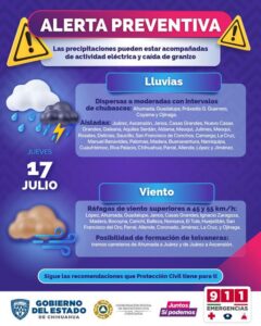 ALERTA PROTECCION CIVIL POR INGRESO DEL FRENTE FRIO 5