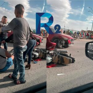 ARROLLAN A MOTOCICLISTA EN EL FRACC.PRADERAS DEL SOL