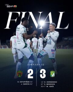 LEÓN LE SACA TRIUNFO DE ÚLTIMO MINUTO A BRAVOS