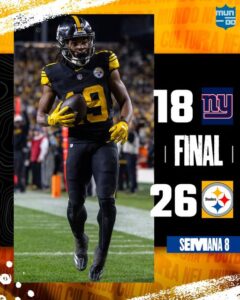 STEELERS CON VICTORIA SOBRE GIANTS