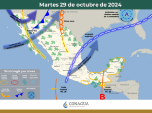 FRENTE FRIO 6 TRAERA VIENTOS A TERRITORIO ESTATAL,,PREVEN MAXIMA DE 29°C