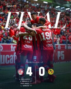 TOLUCA GOLEA AL AMÉRICA Y LO MANDA A PLAY IN