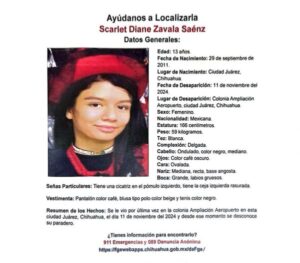 SOLICITAN AYUDA PARA LOCALIZAR A JOVENCITA CON REPORTE DE DESAPARICION