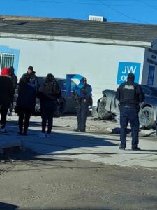 FUERTE CHOQUE EN LA COL.CAZADORES DEJA 2 LESIONADOS